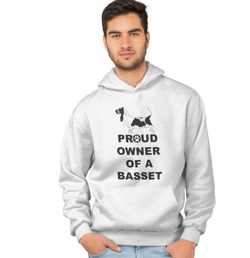 Basset Hound Proud Owner - Adult Unisex Hoodie Sweatshirt