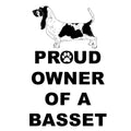 Basset Hound Proud Owner - Adult Unisex Hoodie Sweatshirt