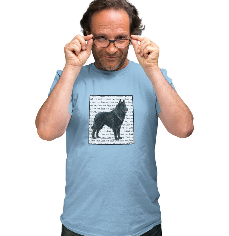 Belgian Shepherd Love Text - Adult Unisex T-Shirt