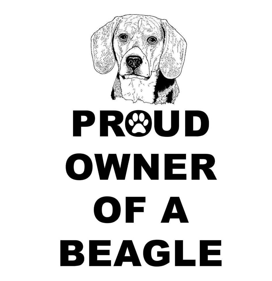 Beagle Proud Owner - Women's V-Neck T-Shirt