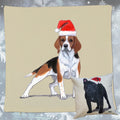 Beagle Santa Pillow Cover