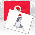 Bearded Collie Christmas Note Cards