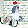 Bearded Collie Holiday Mug