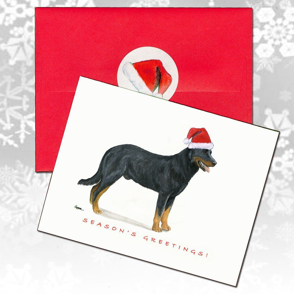 Beauceron Christmas Note Cards