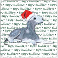 Bedlington Terrier "Happy Howlidays" Coaster
