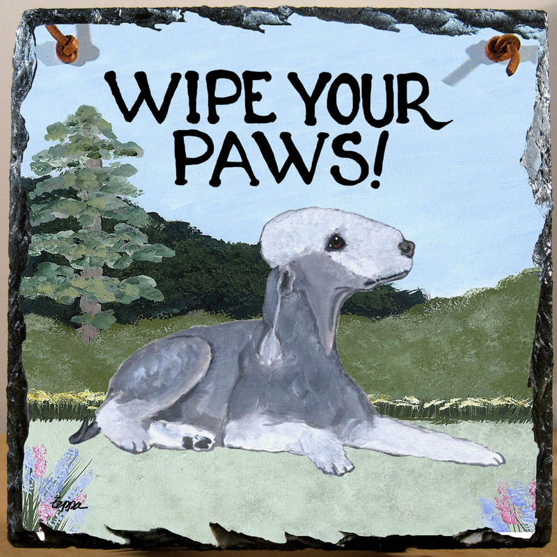 Bedlington Terrier Slate Sign