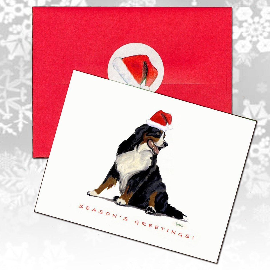 Bernese Mountain Dog Christmas Note Cards