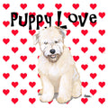 Soft Coated Wheaten Terrier Puppy Love - Adult Unisex Hoodie Sweatshirt
