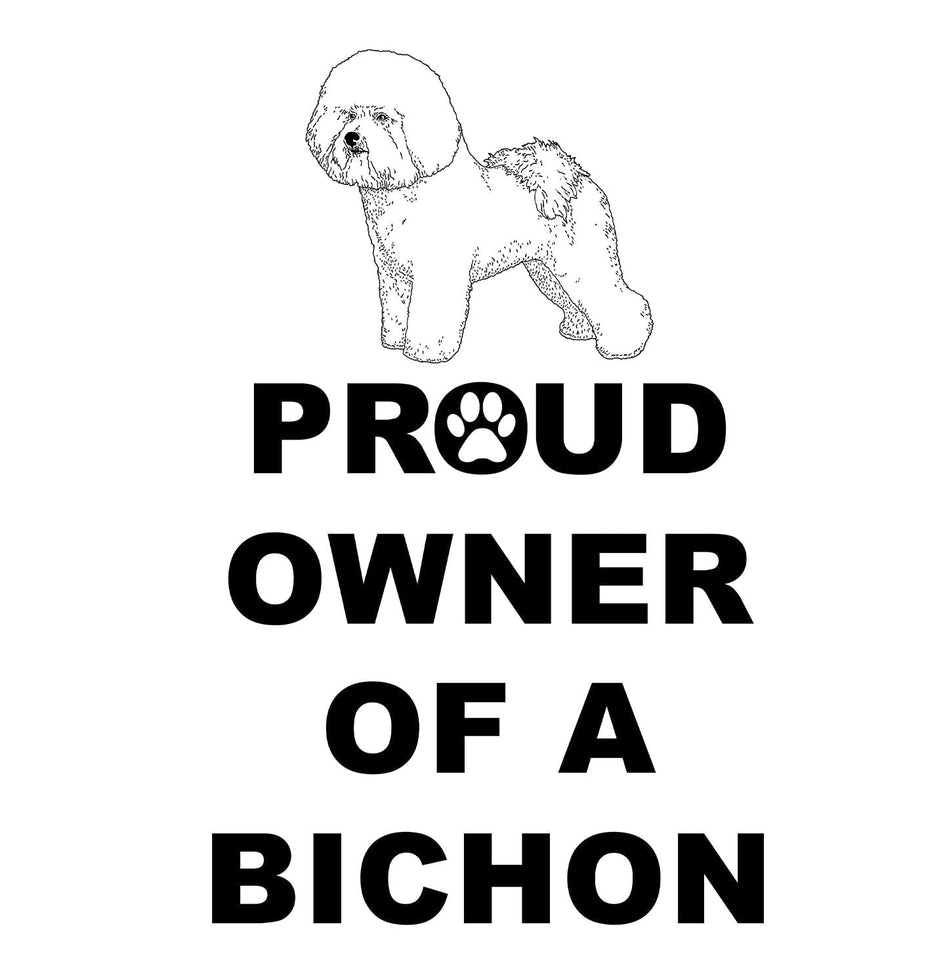 Bichon Frise Proud Owner - Women's V-Neck T-Shirt