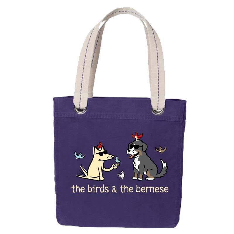 The Birds & The Bernese  - Canvas Tote