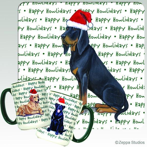 Black and Tan Coonhound Holiday Mug