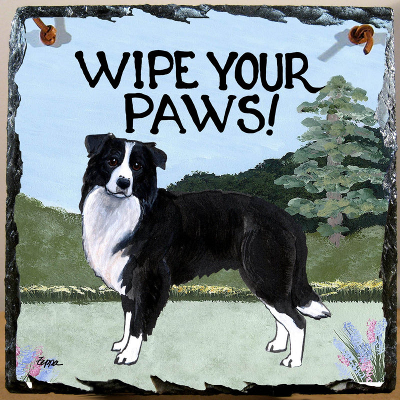 Border Collie Slate Sign