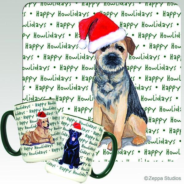 Border Terrier Holiday Mug