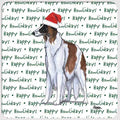 Borzoi "Happy Howlidays" Coaster