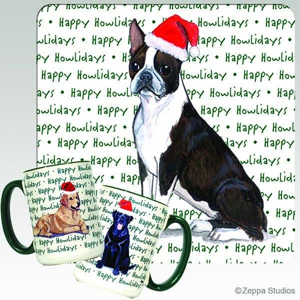 Boston Terrier Holiday Mug