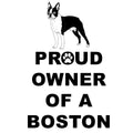 Boston Terrier Proud Owner - Adult Unisex Hoodie Sweatshirt