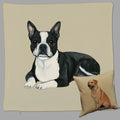 Boston Terrier Pillow Cover