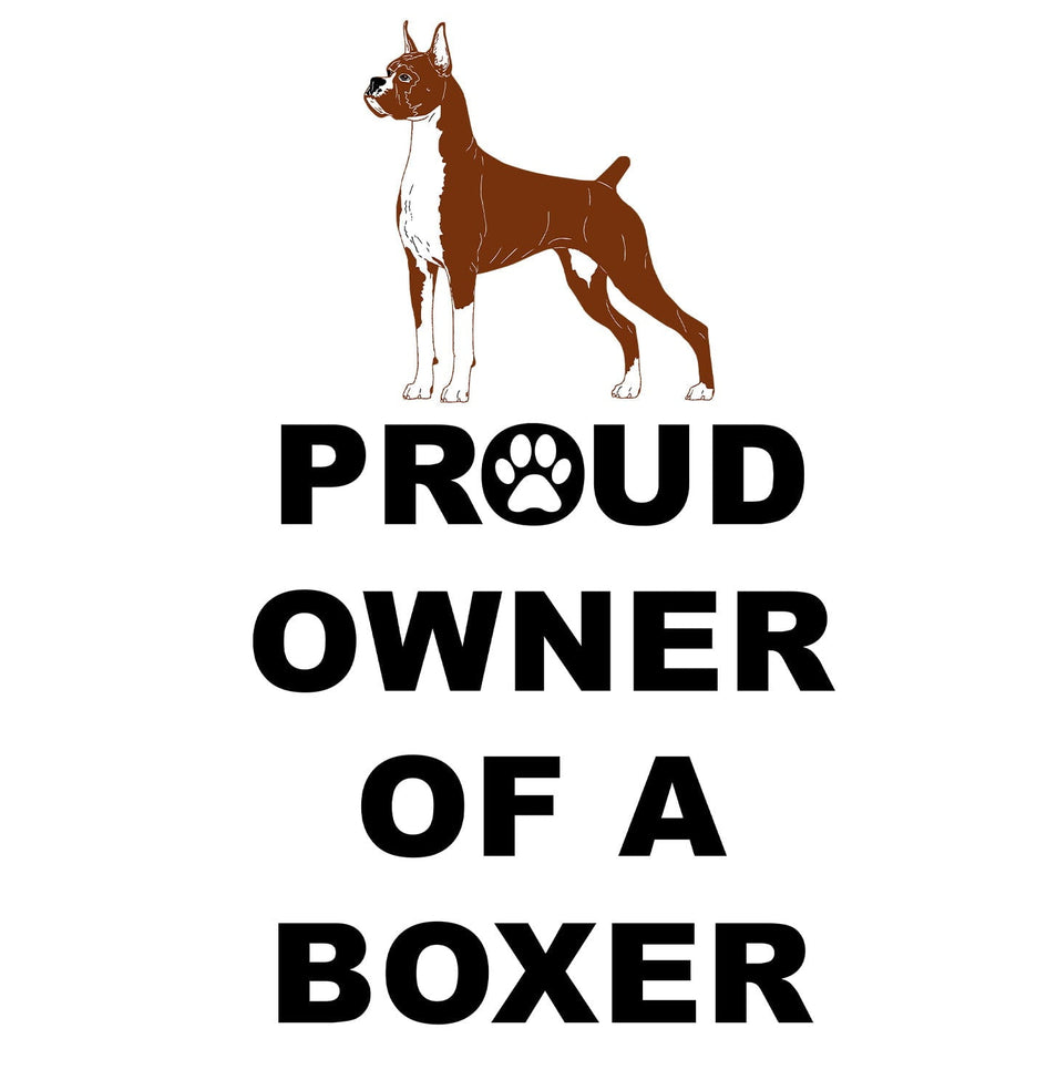 Boxer Proud Owner - Adult Unisex Hoodie Sweatshirt