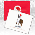 Boxer Christmas Note Cards