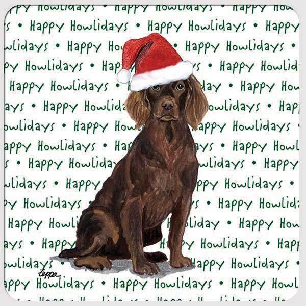 Boykin Spaniel "Happy Howlidays" Coaster