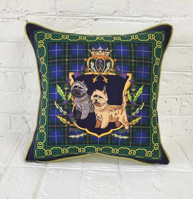 Cairn Terrier Decorative Pillow Cover