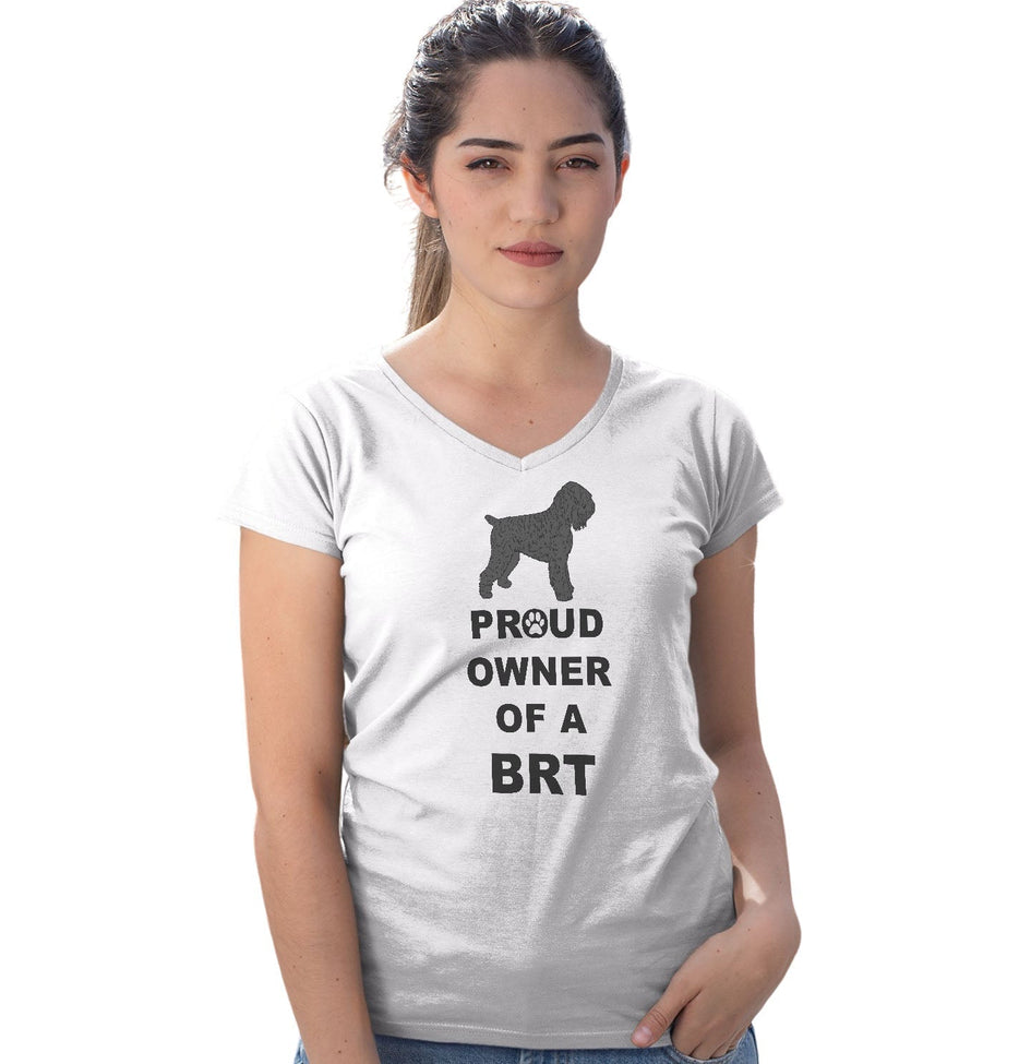 Black Russian Terrier Proud Owner - Women's V-Neck T-Shirt