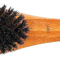 Bass Brushes Shine & Condition Soft Bristle Pet Brush, Bamboo-Dark Finish