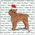Brussels Griffon "Happy Howlidays" Coaster