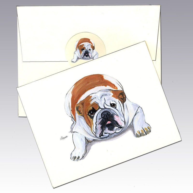 Bulldog Note Cards