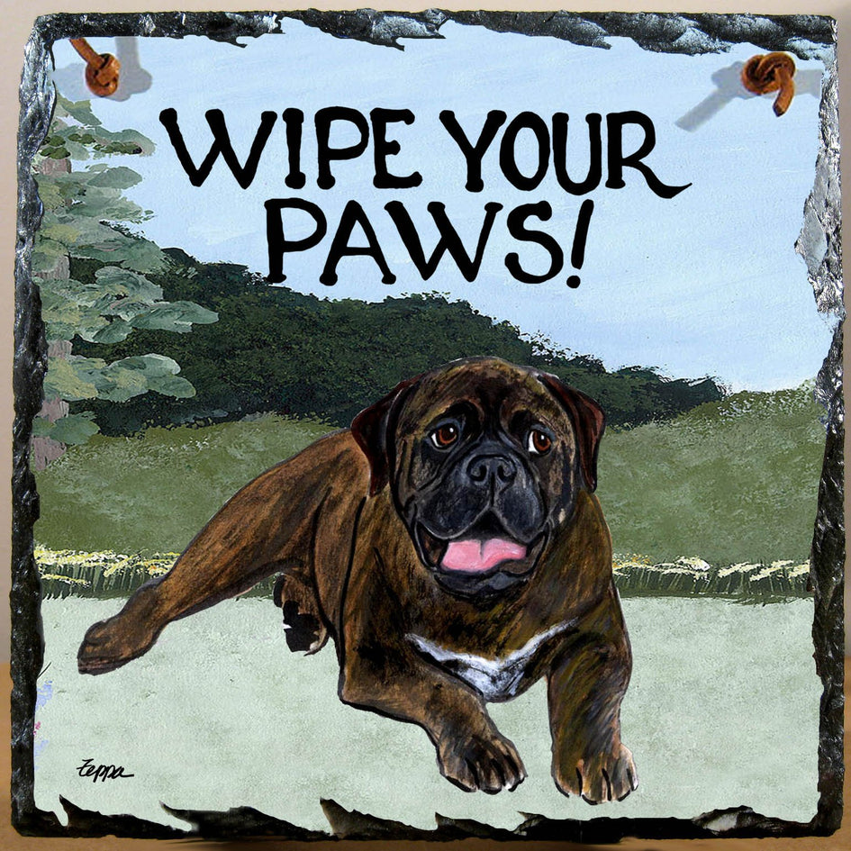 Bullmastiff Slate Sign