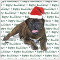 Bullmastiff "Happy Howlidays" Coaster