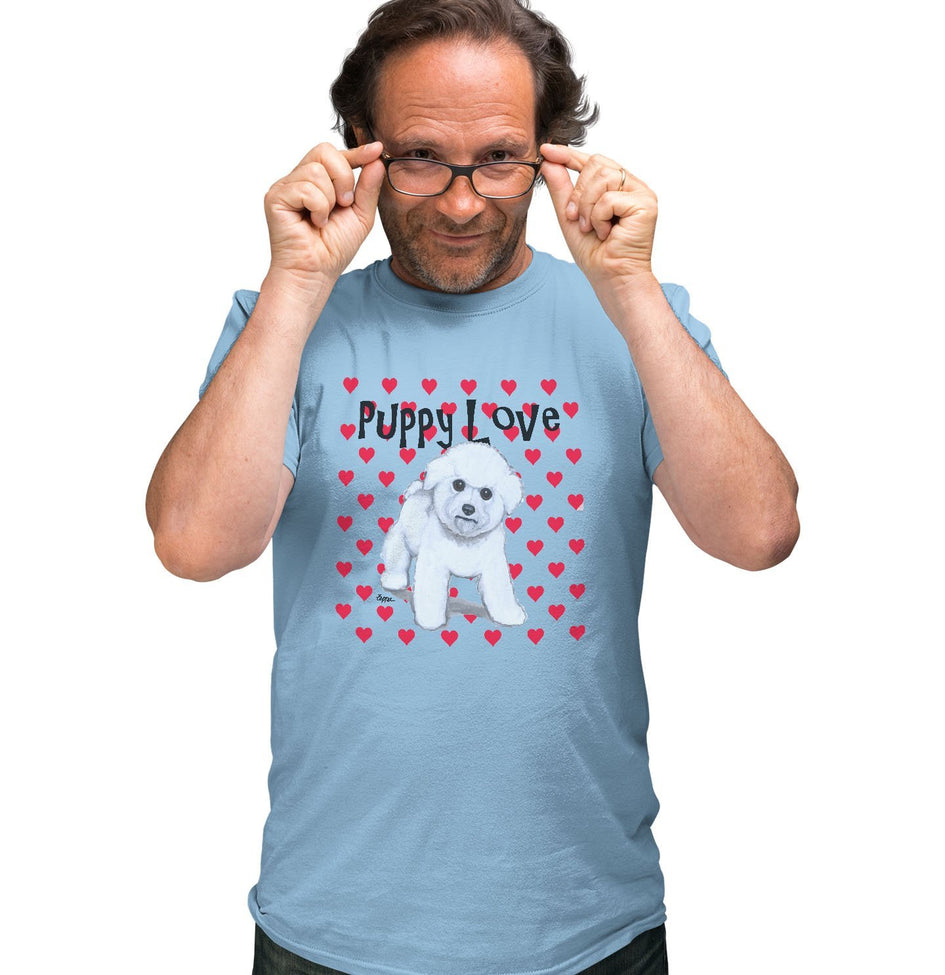 Bichon Frise Puppy Love - Adult Unisex T-Shirt