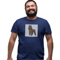 Brown Poodle Love Text - Adult Unisex T-Shirt