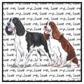 English Springer Spaniel Duo Love Text - Adult Unisex Hoodie Sweatshirt