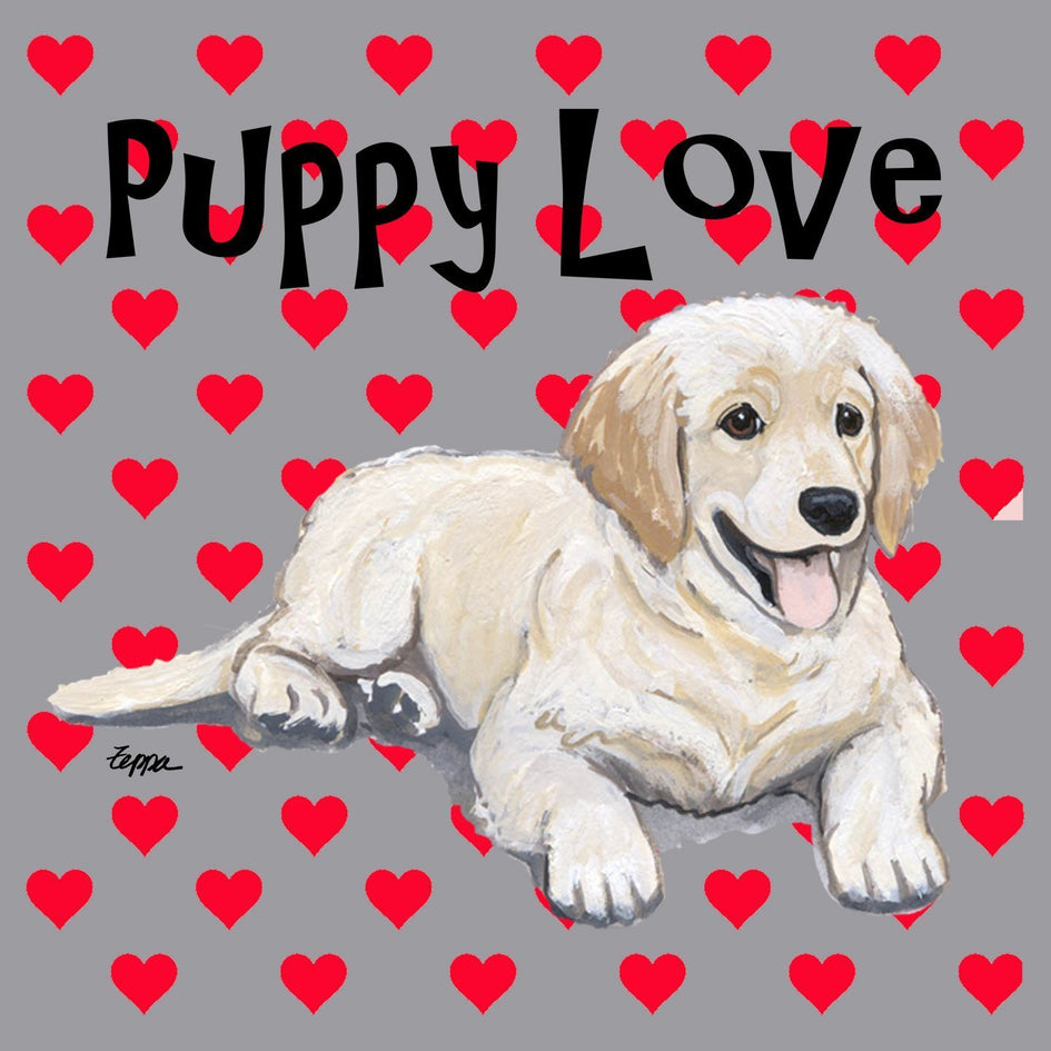 Golden Retriever Puppy Love - Adult Unisex Hoodie Sweatshirt