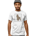 Brown Poodle Love Text - Adult Unisex T-Shirt