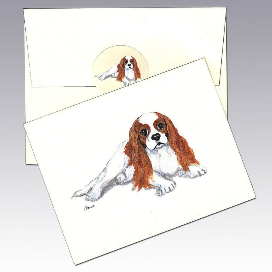 Cavalier King Charles Spaniel, Blenheim Note Cards AKC Shop