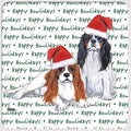 Cavalier King Charles Spaniel "Happy Howlidays" Coaster