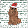 Cavalier King Charles Spaniel "Happy Howlidays" Coaster