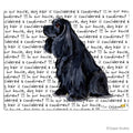 Cocker Spaniel, Black Cutting Board