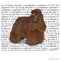 Cocker Spaniel, Chocolate Cutting Board