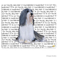 Bearded Collie Cutting Board