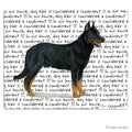 Beauceron Cutting Board