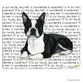 Boston Terrier, Lying Down Cutting Board