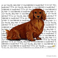 Dachshund, Red Long Hair Cutting Board