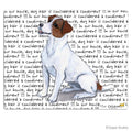 Russell Terrier, Brown and White Cutting Board