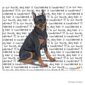 Miniature Pinscher,  Black and Tan Cutting Board