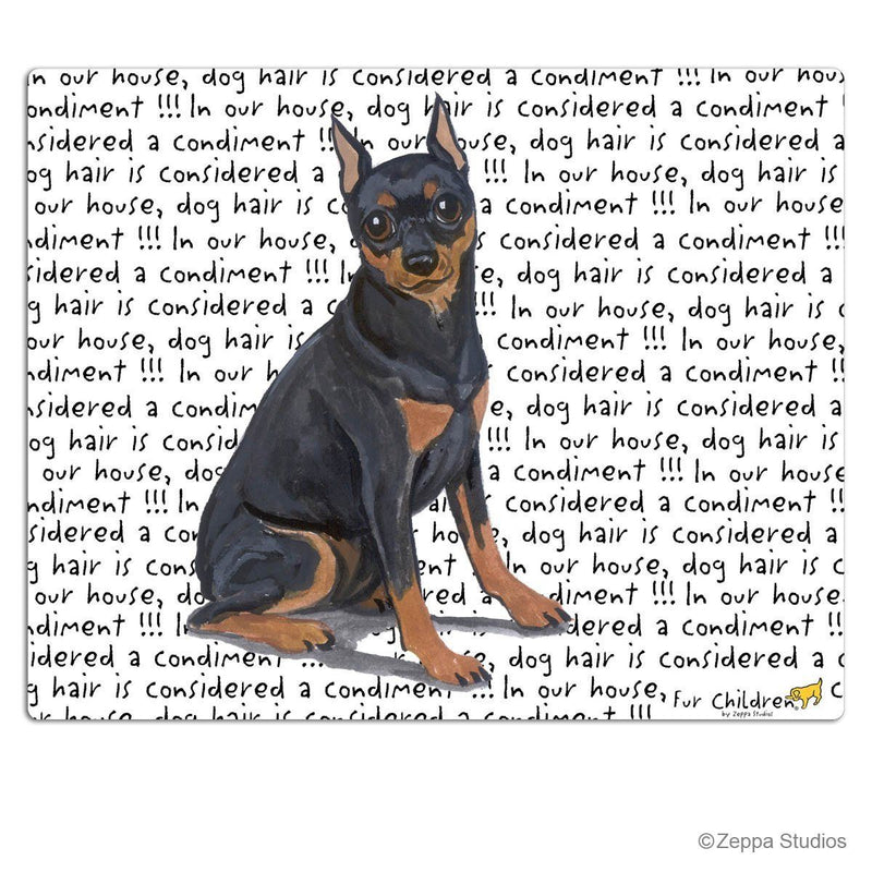 Miniature Pinscher,  Black and Tan Cutting Board