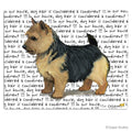Norwich Terrier, Black Saddle Cutting Board