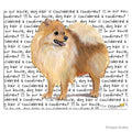 Pomeranian, Red Cutting Board